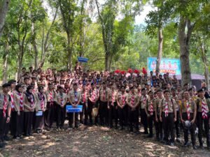 200 Peserta asal Sulawesi Selatan Mengikuti Pembukaan Peransaka Nasional di Bumi Perkemahan Bongohulawa, Gorontalo